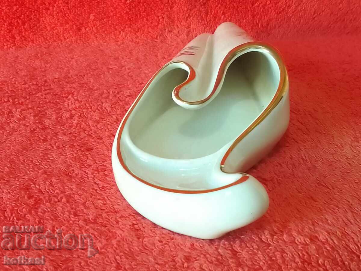 Old porcelain wall vase ALKA gold plating - 7