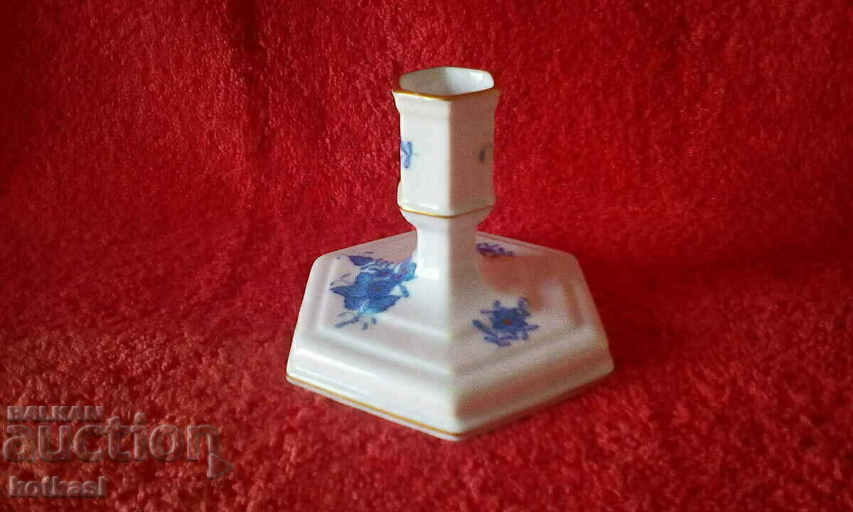 Παλιά μικρή πορσελάνινη κηροπήγια Hungary HEREND gilt - 5 Παλιά μικρή πορσελάνινη κηροπήγια Hungary HEREND gilt - 5