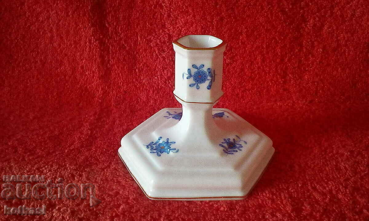 Παλιά μικρή πορσελάνινη κηροπήγια Hungary HEREND gilt - 7 Παλιά μικρή πορσελάνινη κηροπήγια Hungary HEREND gilt - 7