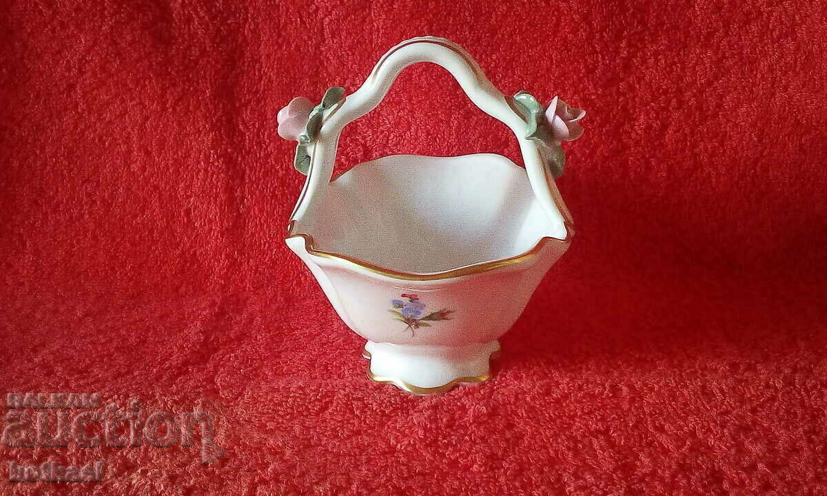 Παλιό πορσελάνινο καλάθι επιχρυσωμένο Gerold - 6 Παλιό πορσελάνινο καλάθι επιχρυσωμένο Gerold - 6