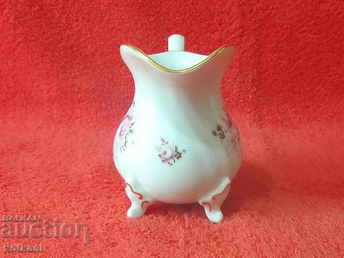 Old porcelain jug WAIMAR gilded flowers handmade with price 35.50 BGN | € 18.15 Old porcelain jug WAIMAR gilded flowers handmade with price 35.50 BGN | € 18.15