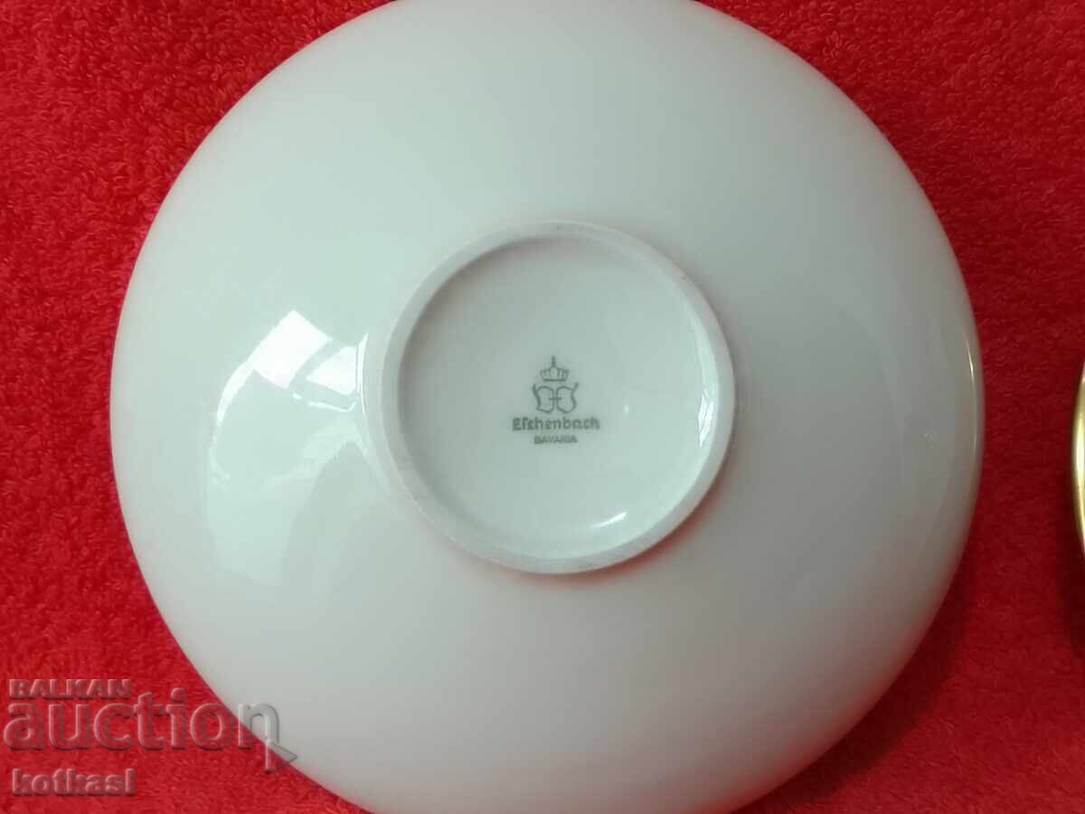 Old porcelain dish bowl with lid gold rim Efchenbach - 5 Old porcelain dish bowl with lid gold rim Efchenbach - 5