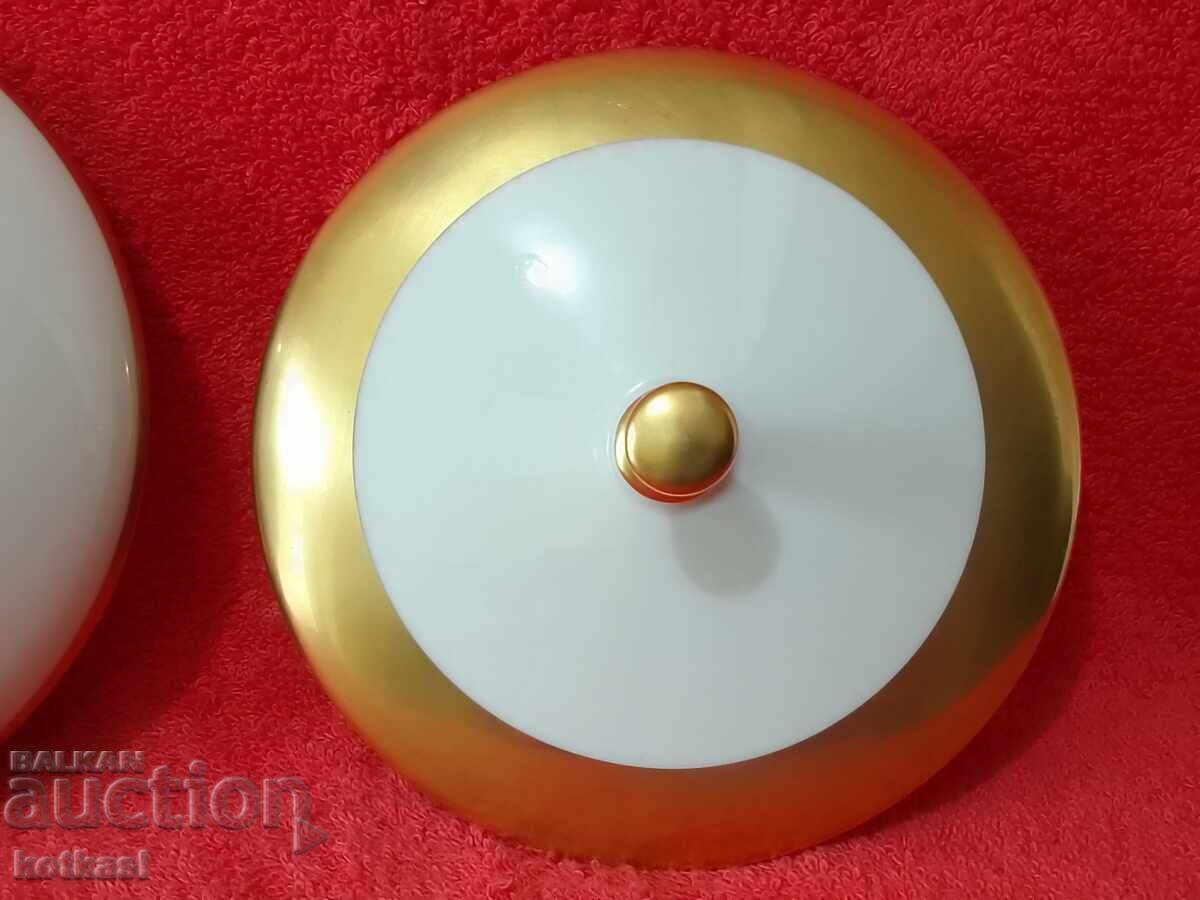 Old porcelain dish bowl with lid gold rim Efchenbach - 6 Old porcelain dish bowl with lid gold rim Efchenbach - 6