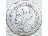 Sicilia 40 boabe 1739 2 Tare Italia Carlo di Borbon argint