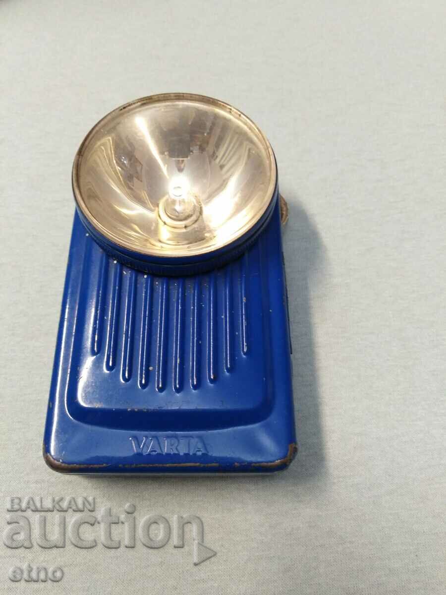 OLD GERMAN FLASHLIGHT-"VARTA" MODEL 665, floodlight, lantern