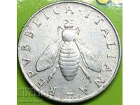 2 lire 1954 Italia aluminiu