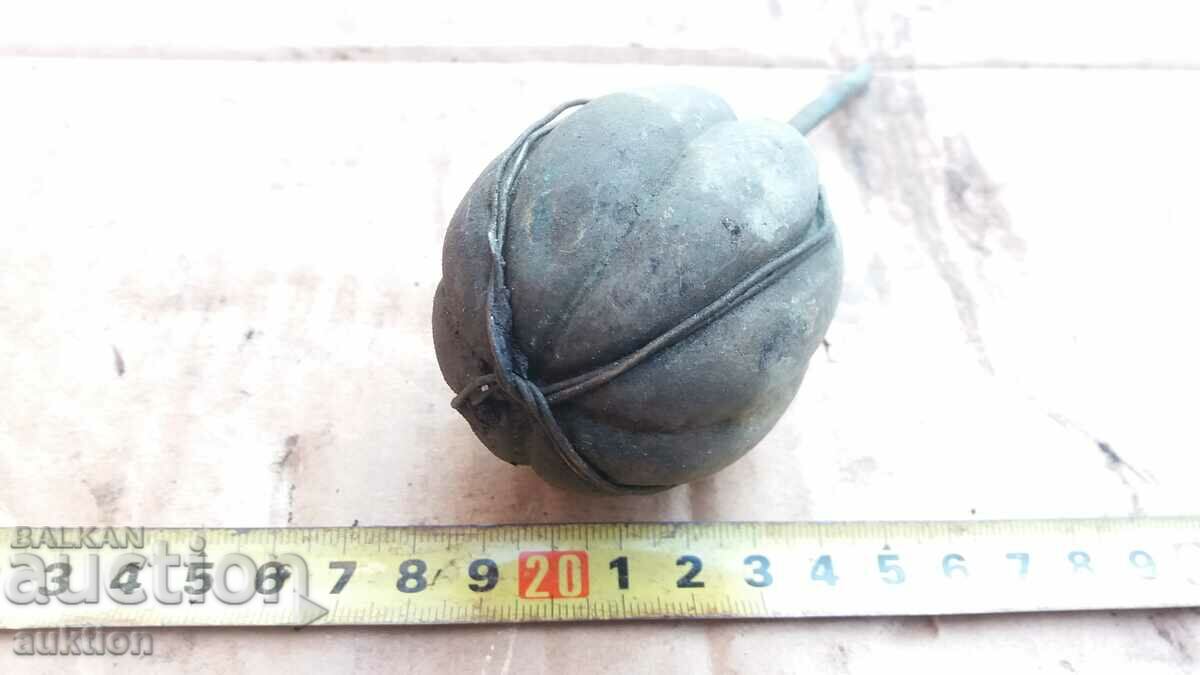 Auction OLD SOLID BRONZE BALL, APPLIQUE Auction OLD SOLID BRONZE BALL, APPLIQUE