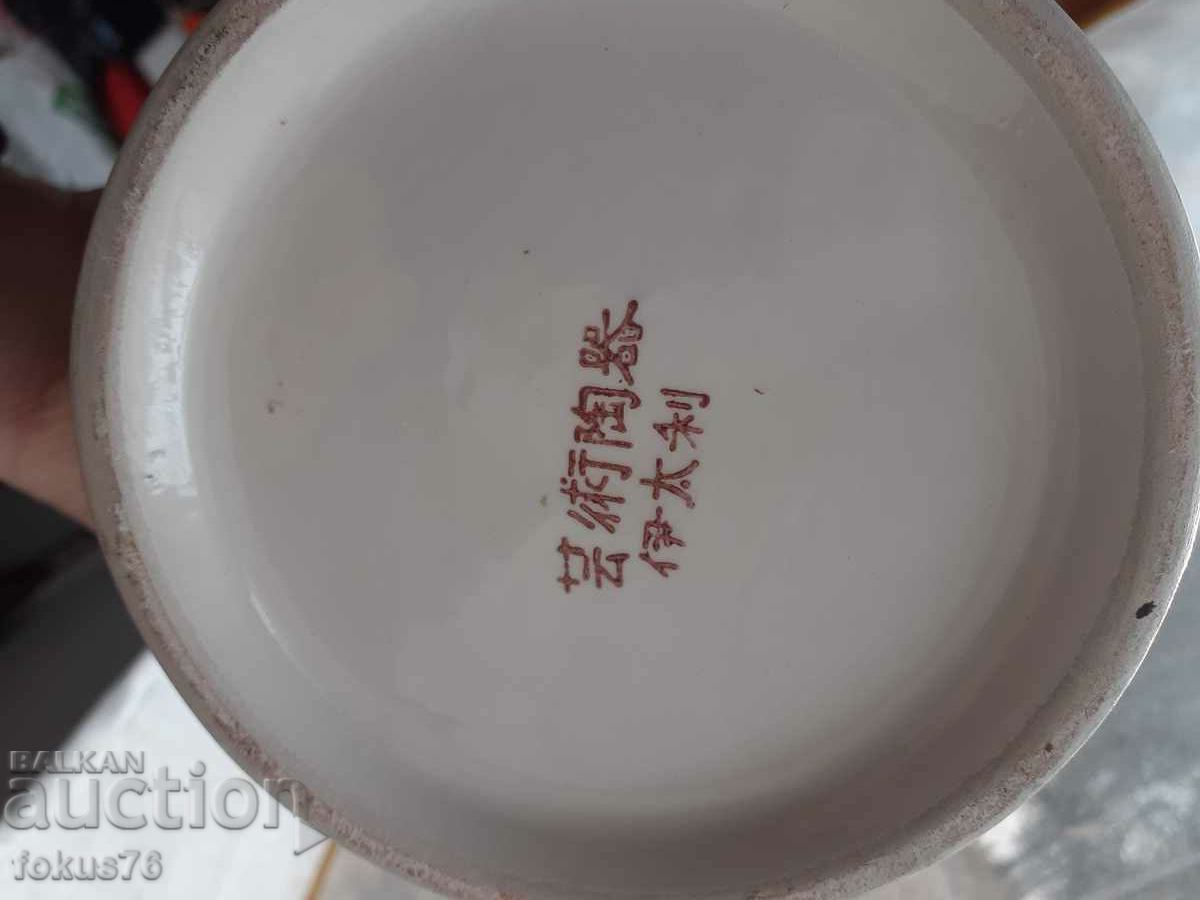 Страхотна голяма японска ваза - порцелан, маркировка - 5 Страхотна голяма японска ваза - порцелан, маркировка - 5