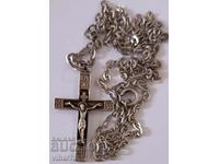 СРЕБЪРЕН СИНДЖИР С КРЪСТ