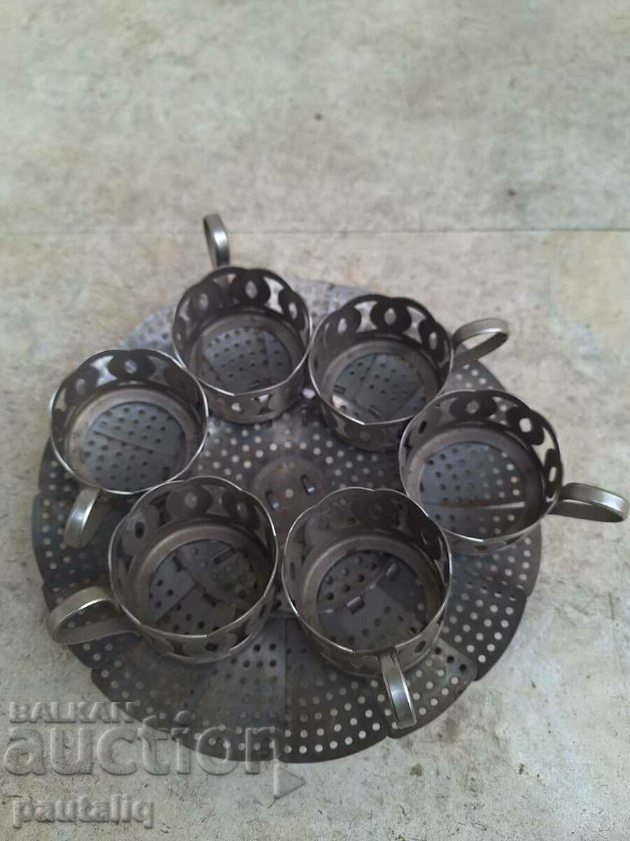 SET OF TRAY AND CUPS USSR with price 15.00 BGN | € 7.67 SET OF TRAY AND CUPS USSR with price 15.00 BGN | € 7.67
