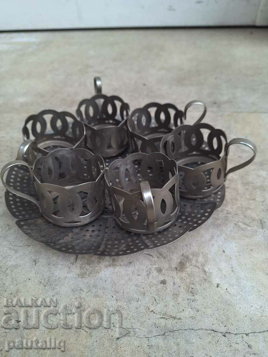 Auction SET OF TRAY AND CUPS USSR Auction SET OF TRAY AND CUPS USSR