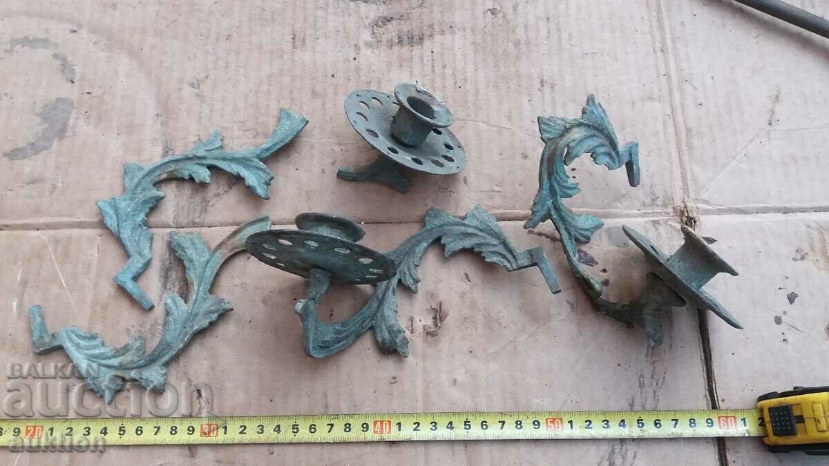 MASSIVE BRONZE PIANO WALL CANDLESTICKS with price 29.99 BGN | € 15.33 MASSIVE BRONZE PIANO WALL CANDLESTICKS with price 29.99 BGN | € 15.33