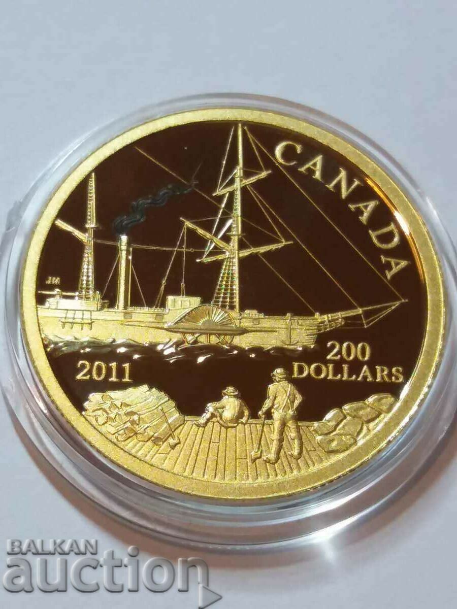 Канада 200 долара 2011 S.S. Beaver