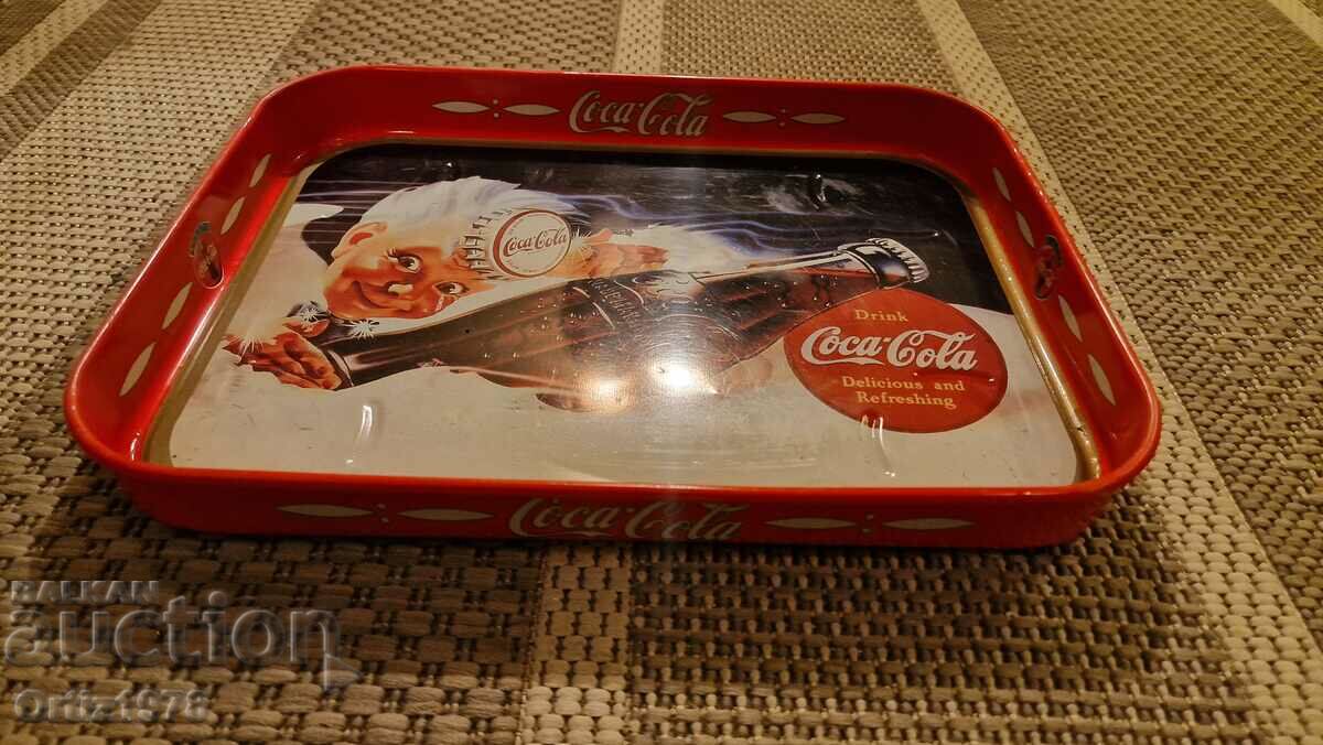 Vintage Coca-Cola collector's tray, Italy, marked. with price 37.00 BGN | € 18.92 Vintage Coca-Cola collector's tray, Italy, marked. with price 37.00 BGN | € 18.92