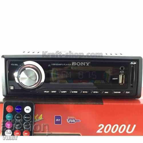 SONY 2000u + euro jack - muzică nouă pentru mașină / radio / mp3 / usb