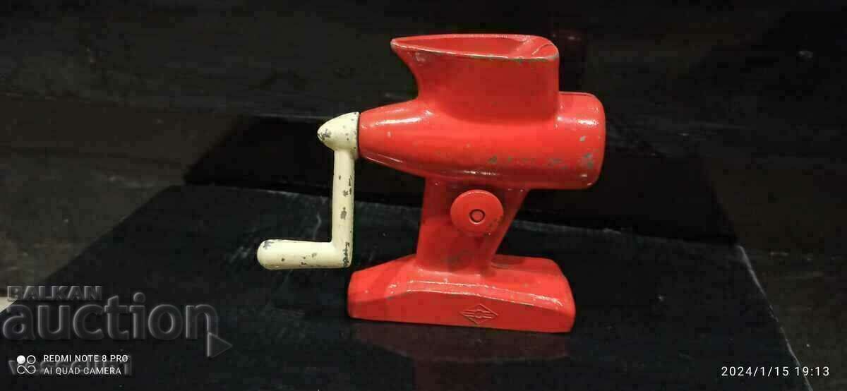 Finger grinder, very rare toy. Metal grinder.