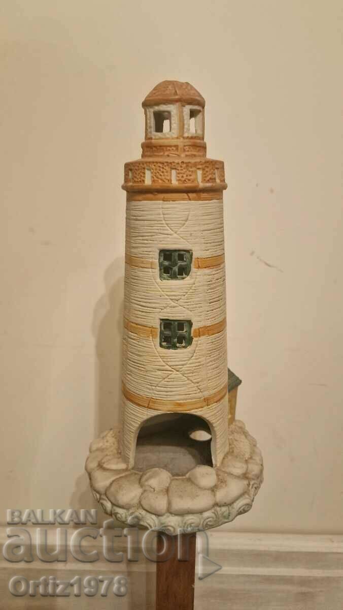 Delivery of Old Ceramic Lighthouse – Candlestick. Delivery of Old Ceramic Lighthouse – Candlestick.