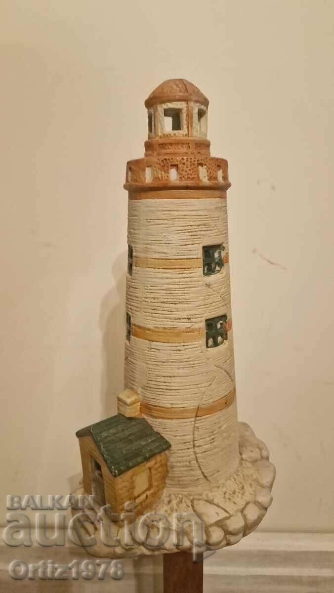 Old Ceramic Lighthouse – Candlestick. - 6 Old Ceramic Lighthouse – Candlestick. - 6