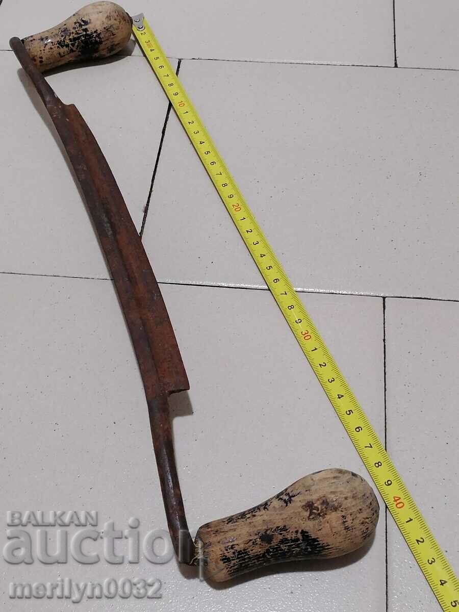 Auction  Old forged hand tool wrought iron planer wooden