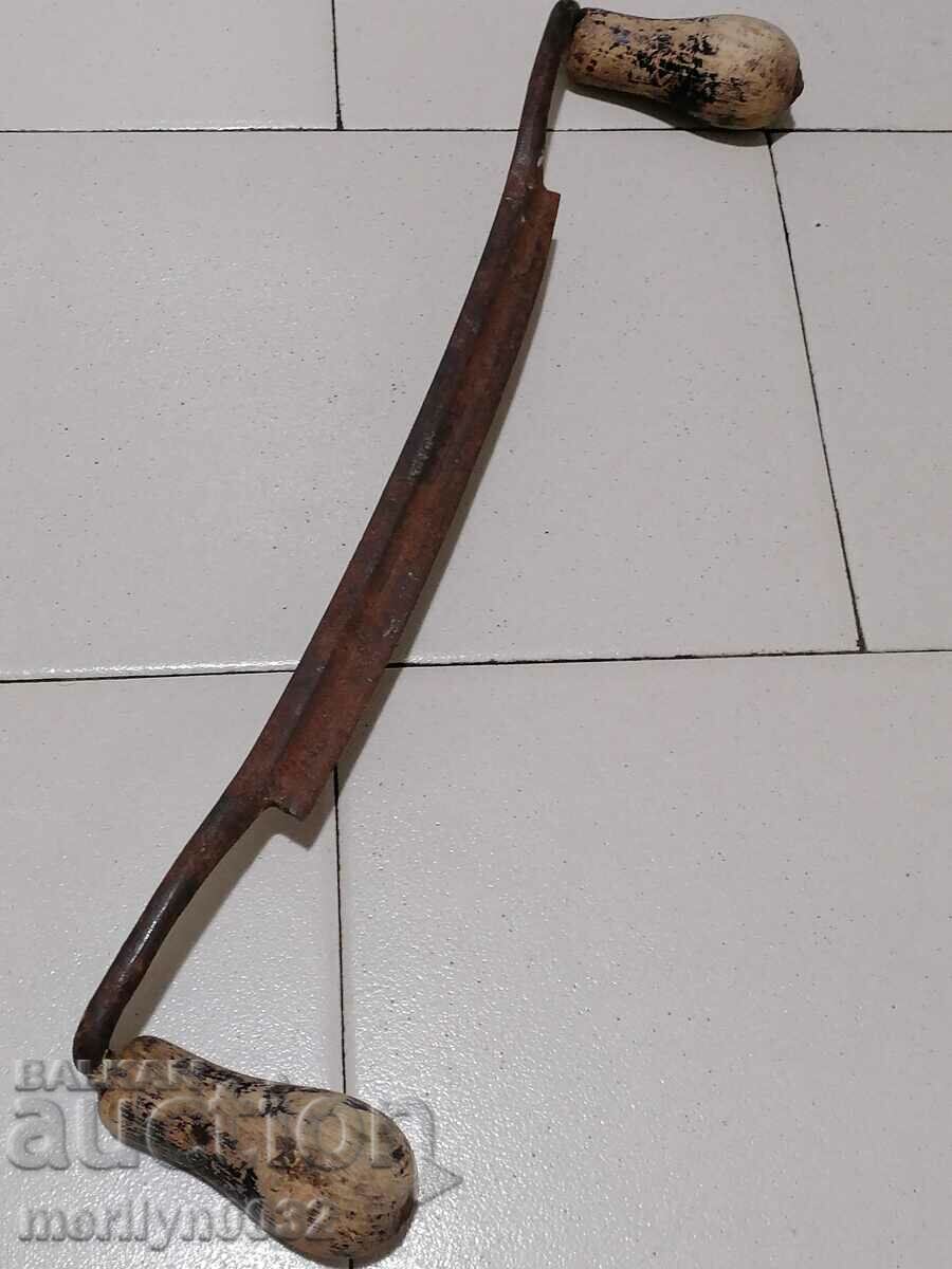 Old forged hand tool wrought iron planer wooden - 5
