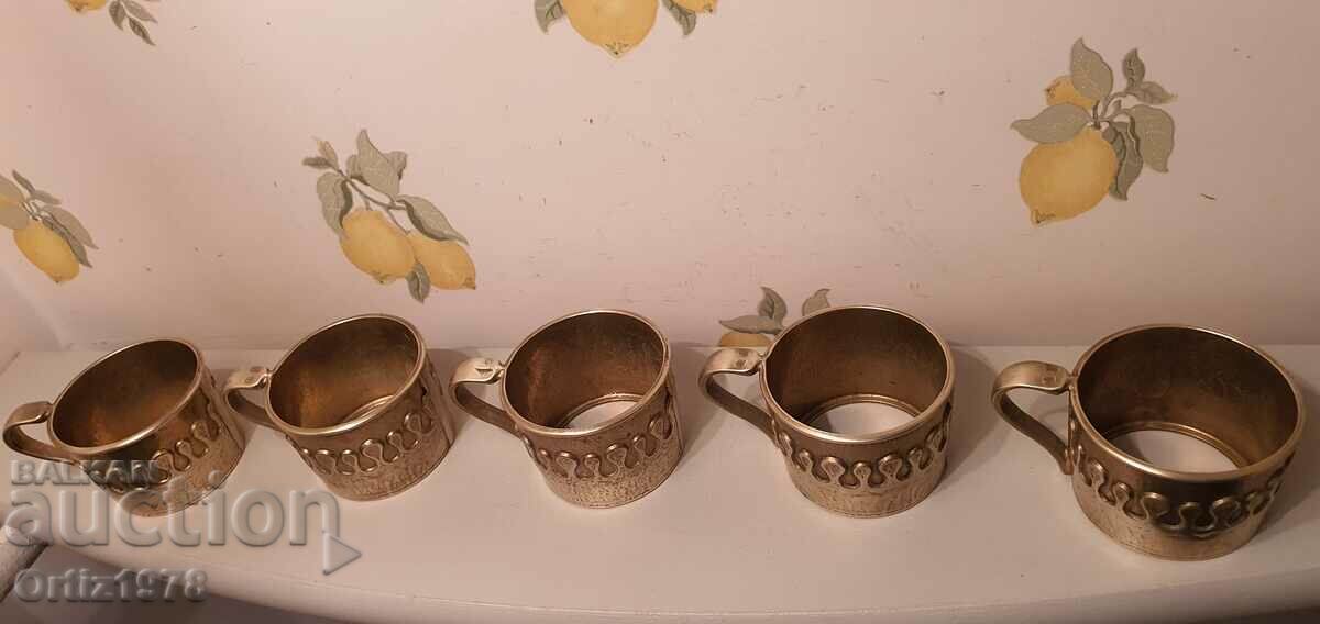 Old Heavy Woven 5pcs Brass 816g - Excellent! with price 80.00 BGN | € 40.90 Old Heavy Woven 5pcs Brass 816g - Excellent! with price 80.00 BGN | € 40.90