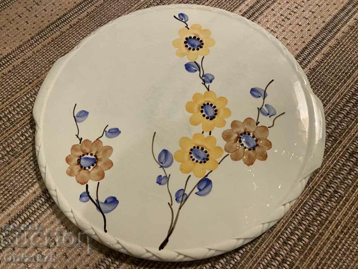 Meissen – Farfurie veche mare de portelan, 33 cm – Pictata manual. cu preț 110.00 BGN | € 56.24