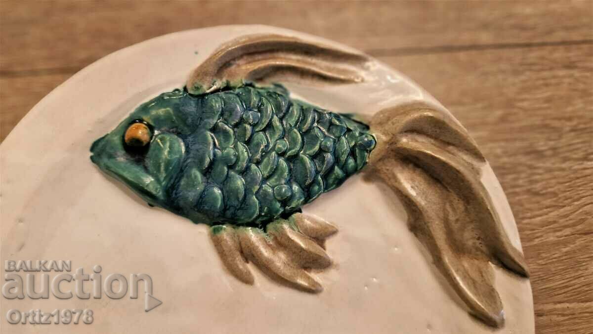 Ceramic plate, hand-crafted, 760g - Germany. with price 47.00 BGN | € 24.03 Ceramic plate, hand-crafted, 760g - Germany. with price 47.00 BGN | € 24.03