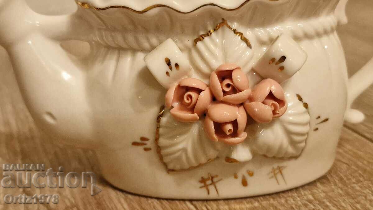 Old porcelain watering can, jug. with price 43.00 BGN | € 21.99 Old porcelain watering can, jug. with price 43.00 BGN | € 21.99