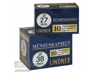 Capsule monede Lindner - pachet 10 buc / 14 mm