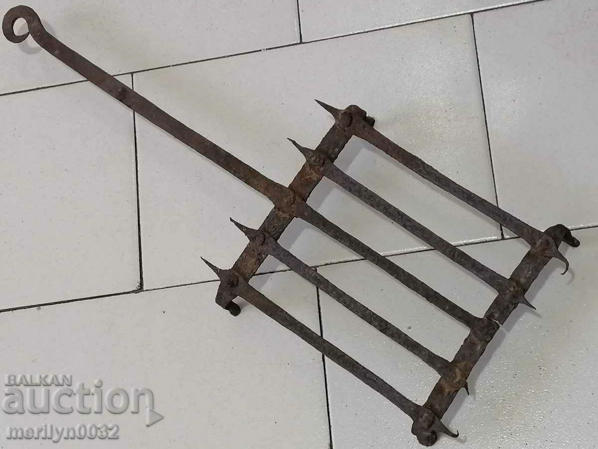 Old metal grill pirustia wrought iron - 6