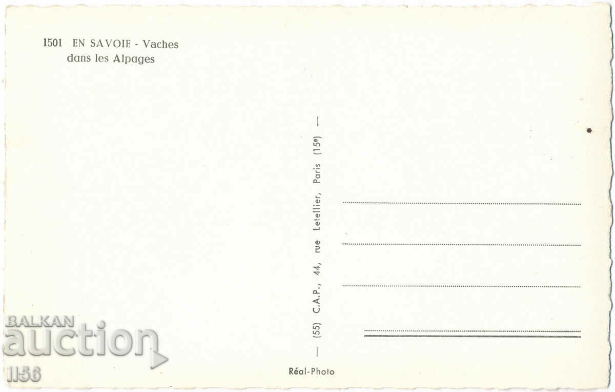 Franta - G. Savoie - Vite/vaci alpine - ca. 1960 cu preț 0.80 BGN | € 0.41