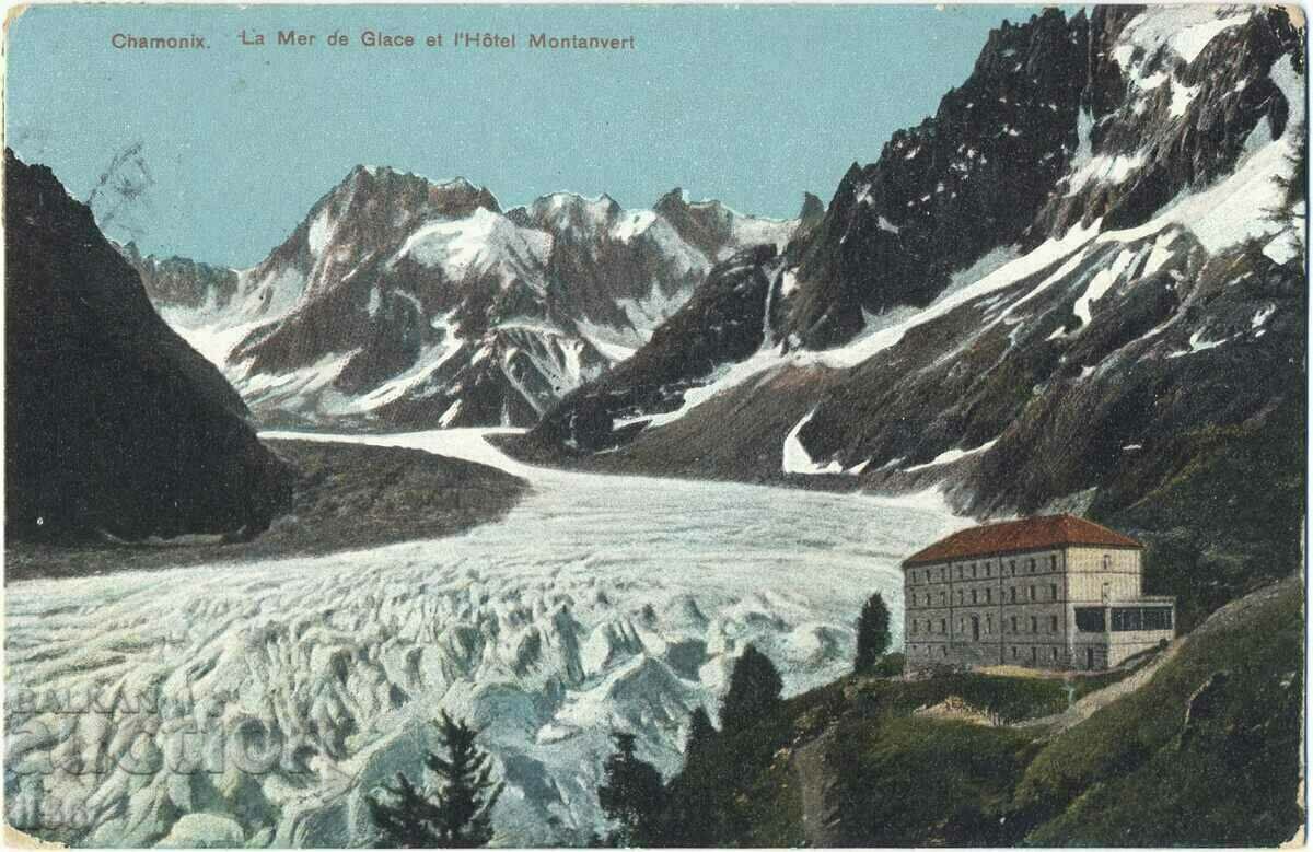Γαλλία - Σαβοΐα - Σαμονί - παγετώνας - ξενοδοχείο - 1907