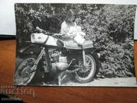 OLD RETRO PHOTO MOTORCYCLE