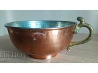 Large cup - wrought copper