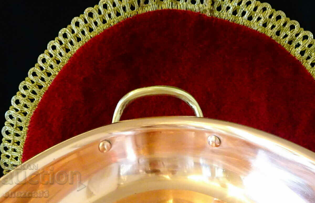 Copper tray, copper vessel for cooking and serving 1 kg. - 5