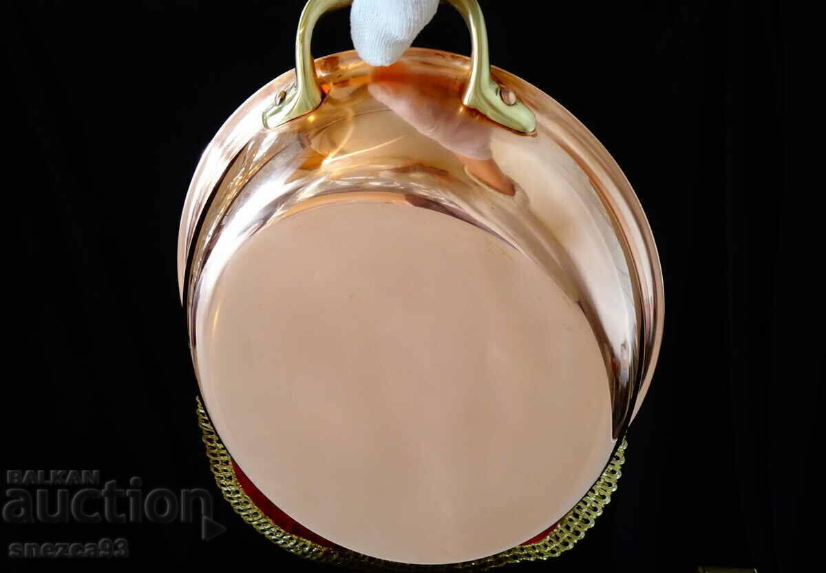 Copper tray, copper vessel for cooking and serving 1 kg. - 7