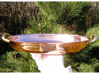 Copper tray, copper vessel for cooking and serving 1 kg.