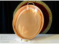 Tavă de cupru, vas de cupru pentru gătit și servit 1 kg.