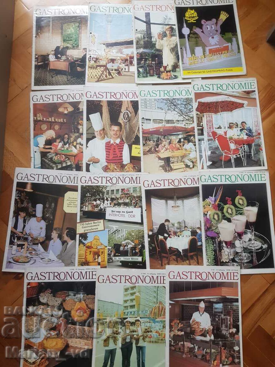 Gastronomie magazines from 1985, 86, 87 and 88 - 15 issues with price 40.00 BGN | € 20.45