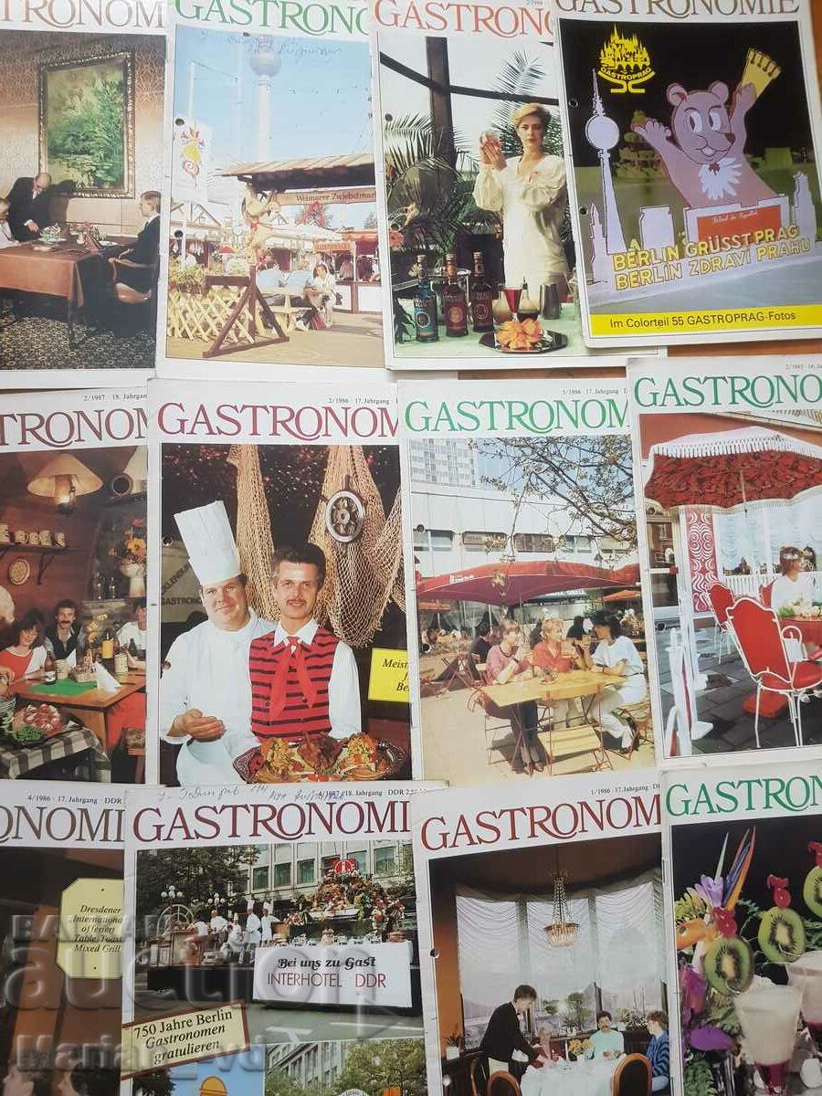 Auction  Gastronomie magazines from 1985, 86, 87 and 88 - 15 issues