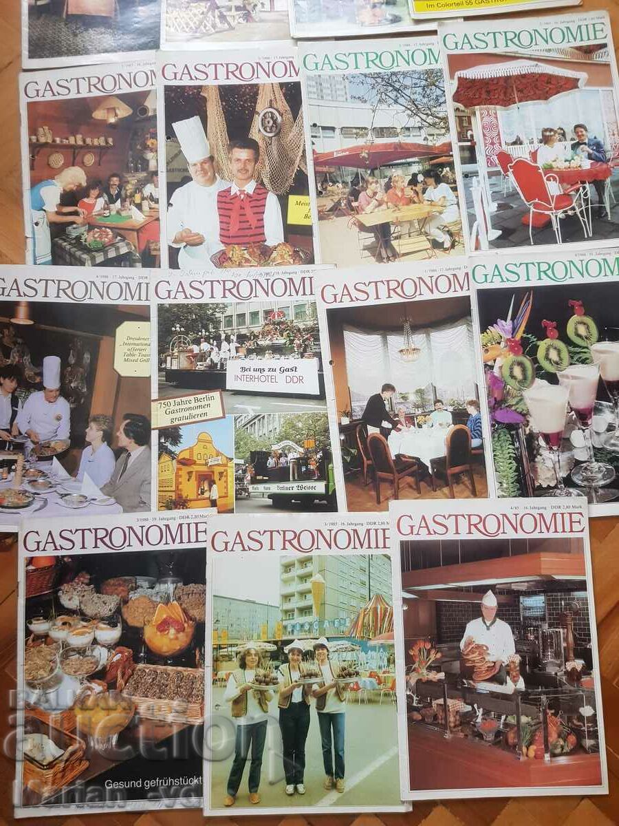 Delivery of Gastronomie magazines from 1985, 86, 87 and 88 - 15 issues