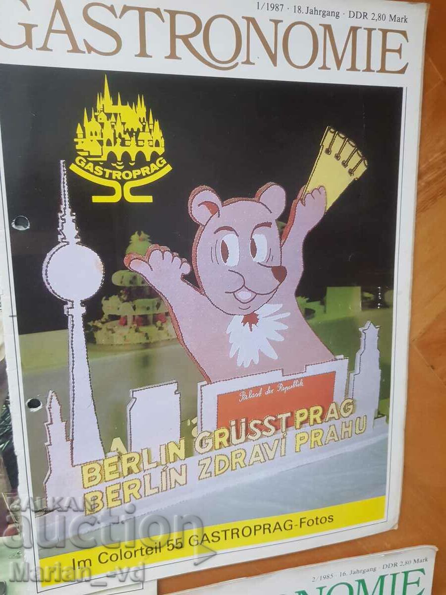 Gastronomie magazines from 1985, 86, 87 and 88 - 15 issues - 6