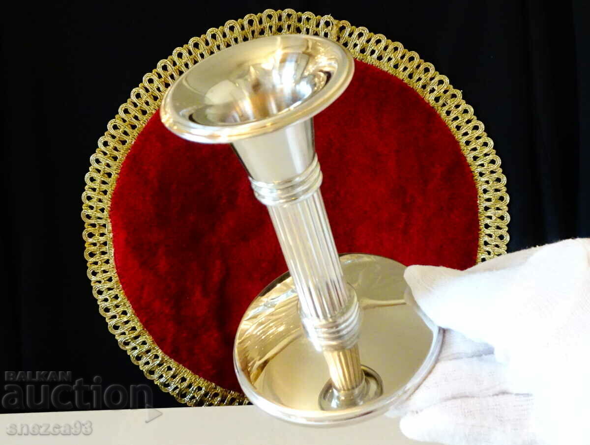 WMF silver-plated candlestick with label, 240 g WMF silver-plated candlestick with label, 240 g