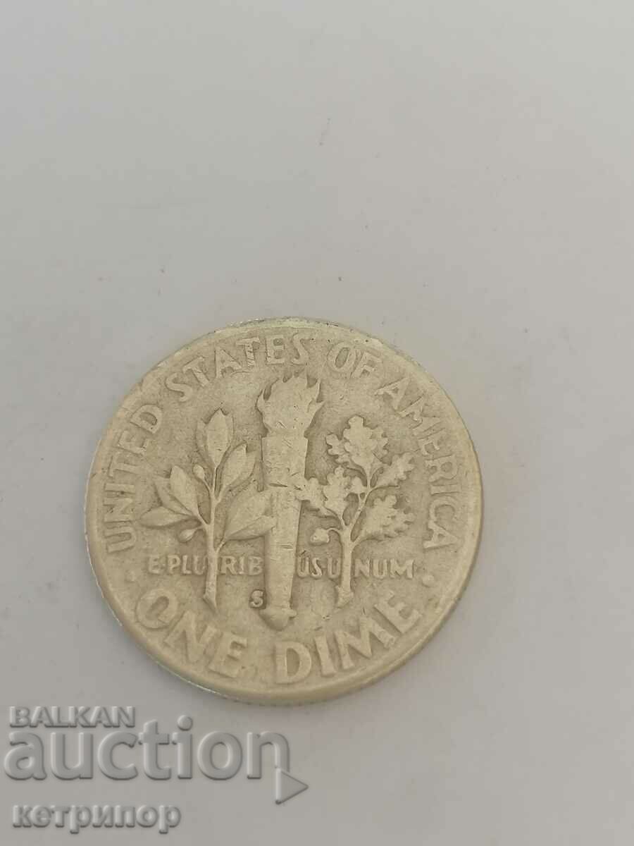 USA 1 Dime 1953 Silver with price 13.50 BGN | € 6.90 USA 1 Dime 1953 Silver with price 13.50 BGN | € 6.90
