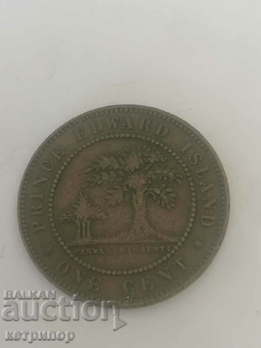 Insula Prințului Eduard 1 cent 1871 cupru