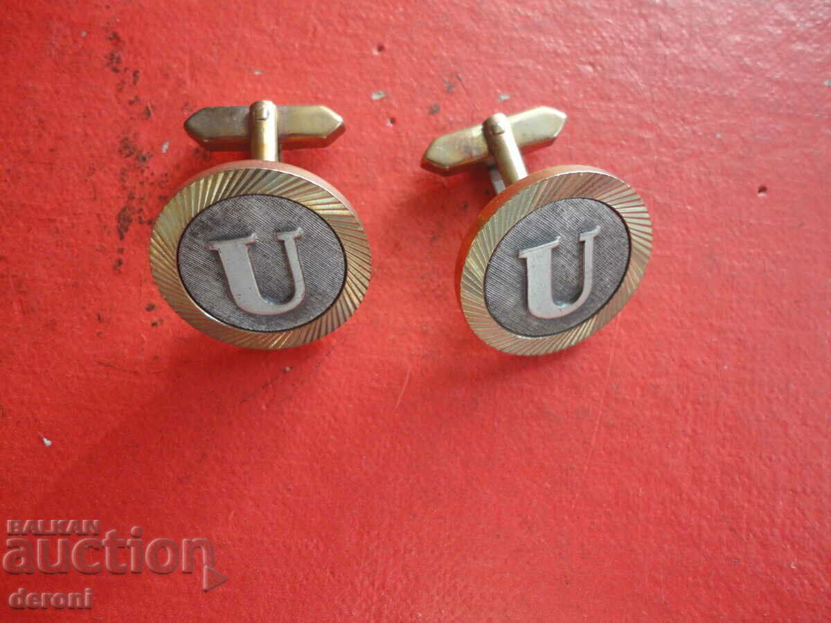 Gold-plated German football association cufflinks - 6 Gold-plated German football association cufflinks - 6