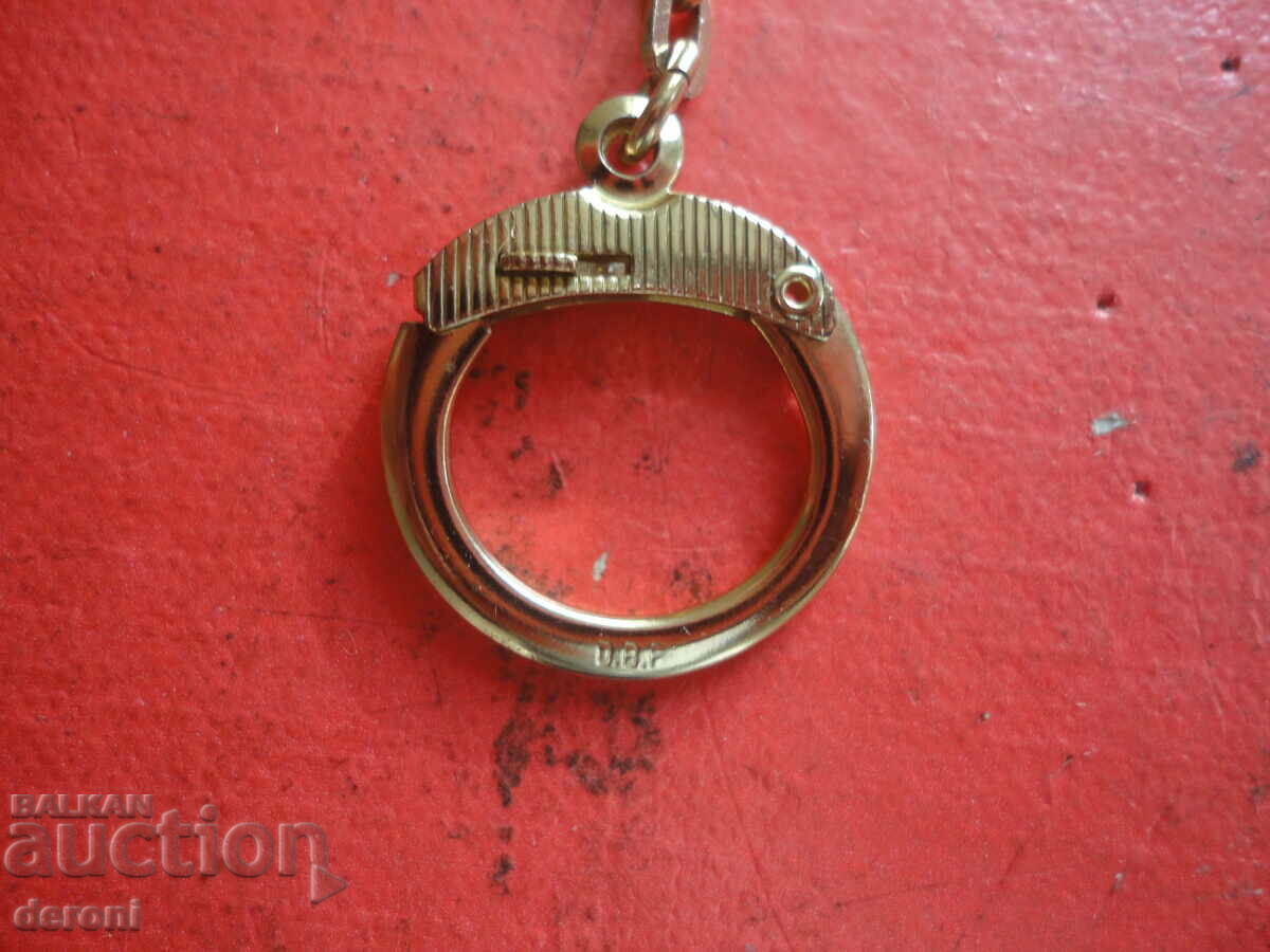 Delivery of Gold Plated German DBF Keychain