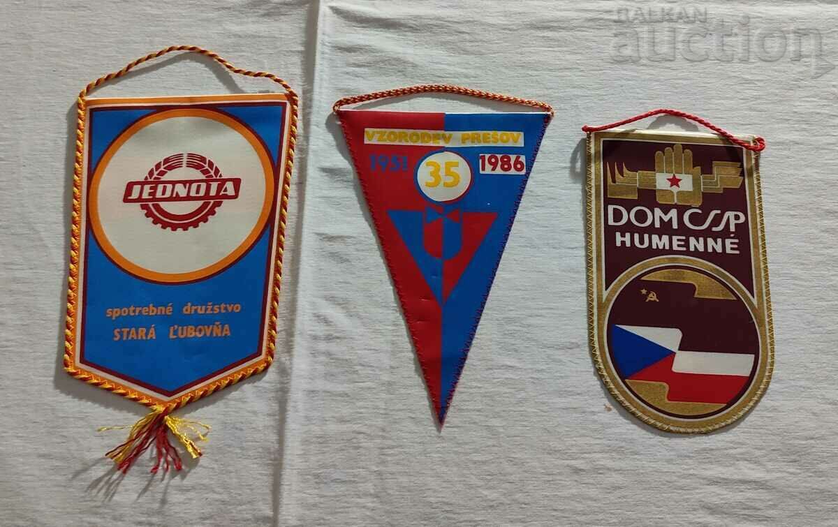 CZECHOSLOVAKIA FLAGS 3 NUMBERS 198.. with price 5.00 BGN | € 2.56