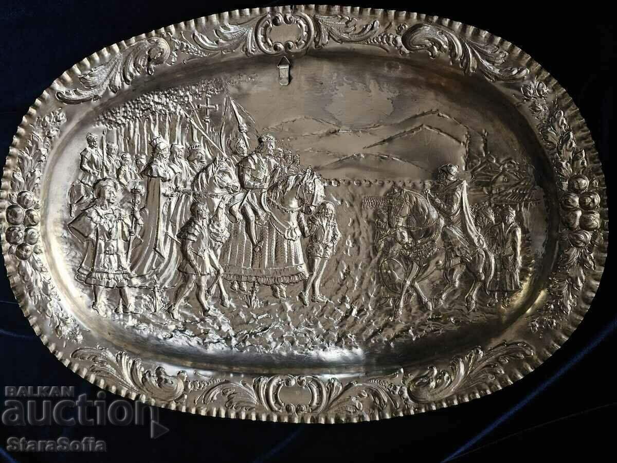 Delivery of LARGE PANEL SILVER BATTLE SCENE Delivery of LARGE PANEL SILVER BATTLE SCENE