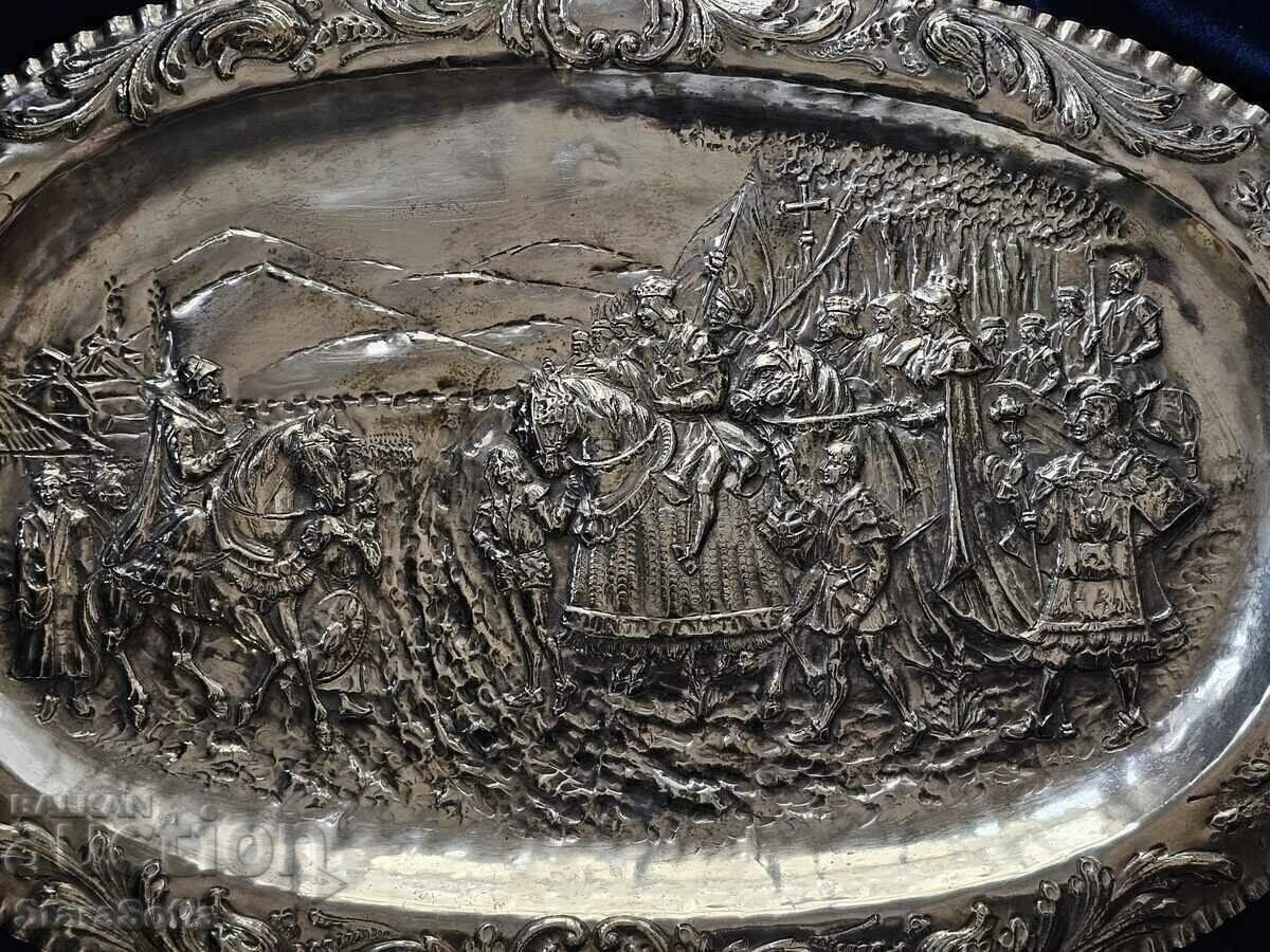 LARGE PANEL SILVER BATTLE SCENE - 7 LARGE PANEL SILVER BATTLE SCENE - 7